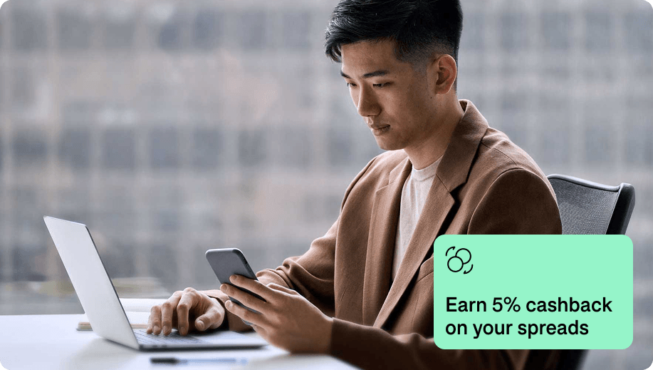 Trader spreddən cashback qazanır